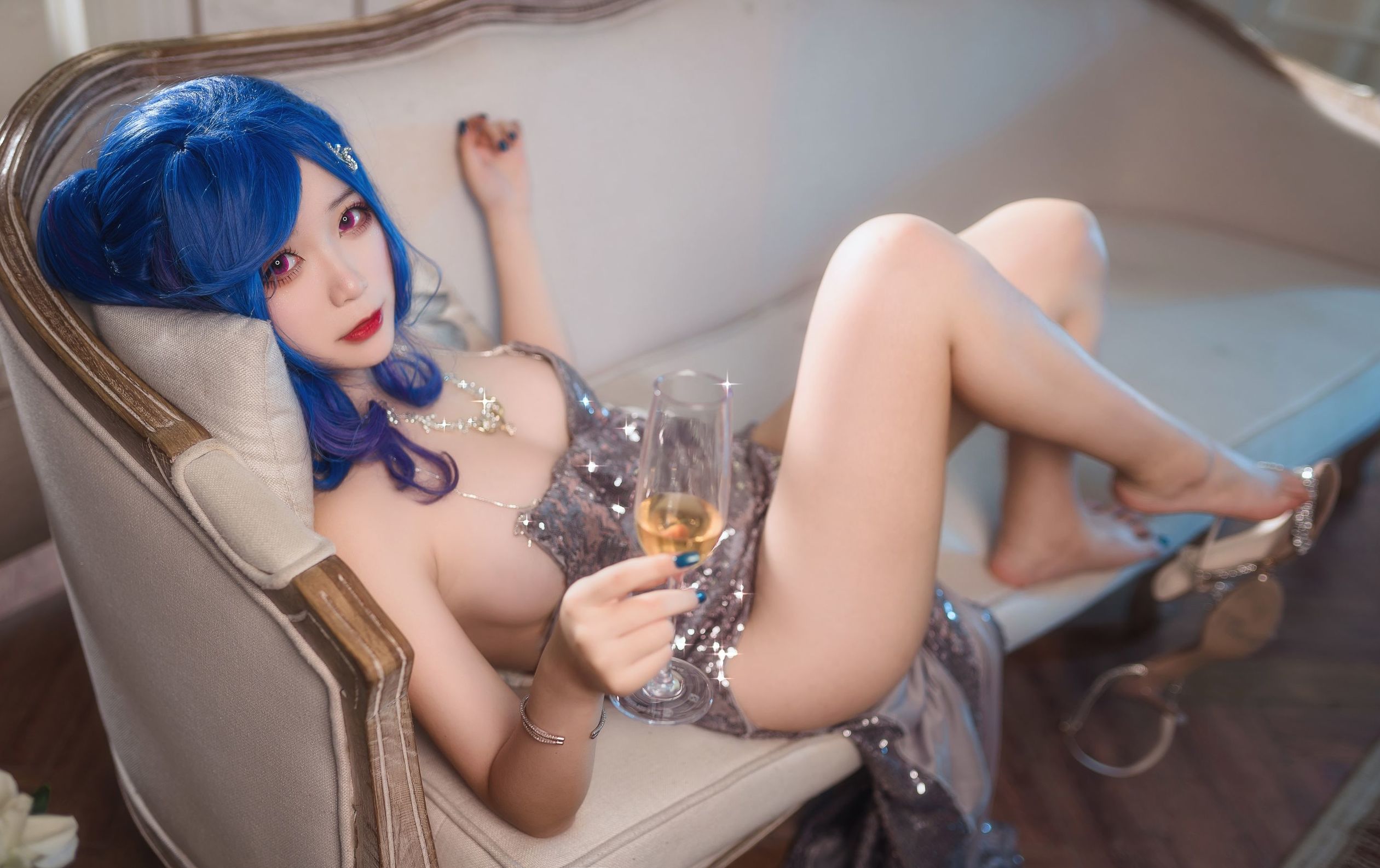 [COS福利]动漫博主樱落酱w圣路易斯礼服插图7
